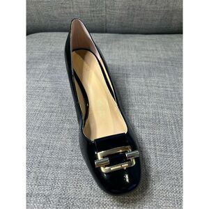 Michael Kors Gloria patent leather mid pumps(left single)